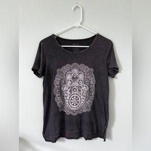Gold Rush Hamsa Tshirt for Women sized medium
